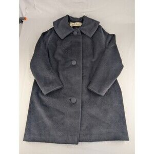 Sz S Vintage 1950’s Lilli Ann Paris/San Francisco Collar Swing Coat Blin Blin